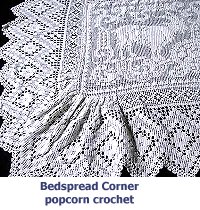 popcorn crochet figural lace