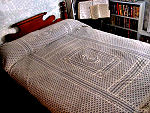 pair vintage Normandy lace bedspreads