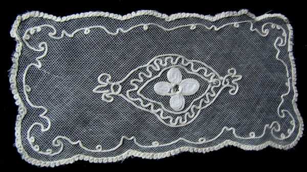 vintage antique Tambour lace doily