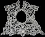 vintage victorian antique battenberg lace collar handmade