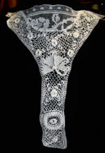 vintage victorian antique handmade Irish lace collar dress insert