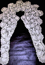 vintage antique victorian handmade Irish lace collar