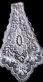 vintage antique victorian lace and whitework jabot