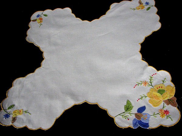 handmade vintage roll basket cover liner
