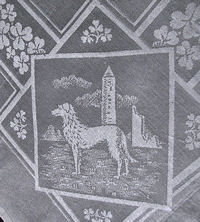 vintage irish linen tablecloth