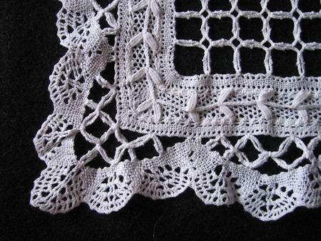 close-up cluny lace doily