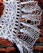 vintage antique handmade ruffled lace collar