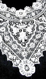 vintage antique victorian high-neck style lace collar