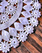 vintage antique doily handmade Irish lace