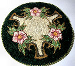 vintage antique handmade pave embroidered doily