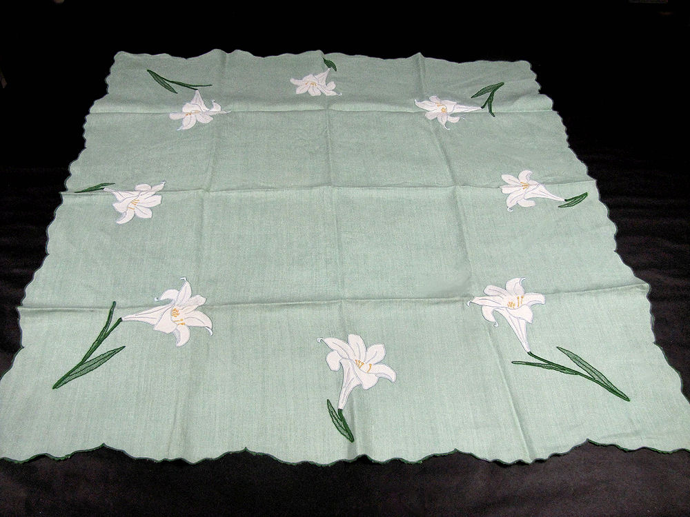 vintage antique tablecloth and anpkins handmade