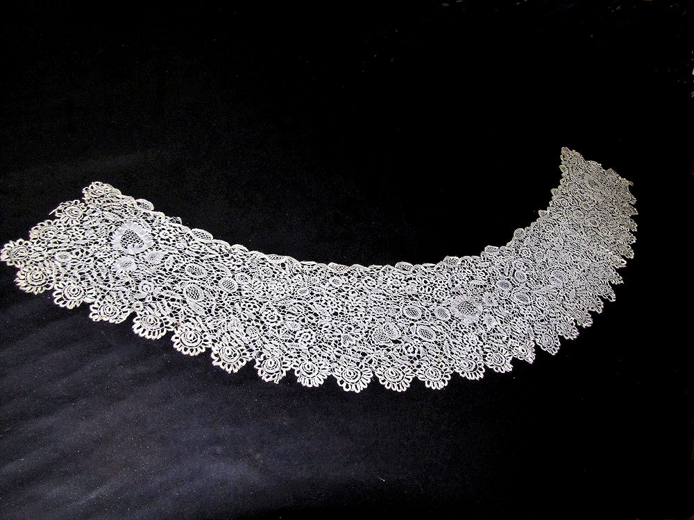 vintage antique handmade lace collar