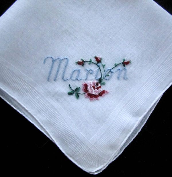 vintage hanky for Marion