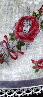 vintage valentine hanky flower-face roses love letters