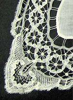 Vintage antique wedding brides hanky handmade lace
