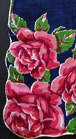 vintage floral print hankie roses