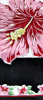 vintage floral print hankie amarylis