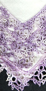 irish linen hanky handmade lace