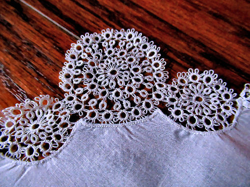 vintage  antique handmade lace wedding hankie