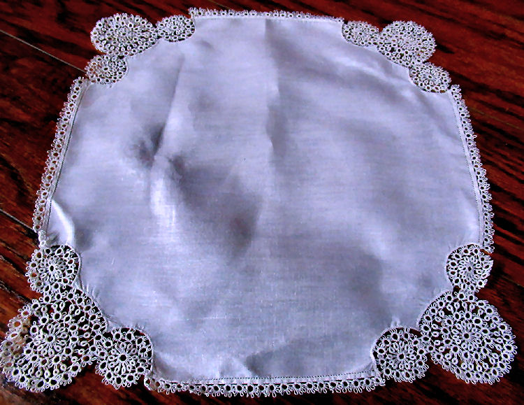 vintage  antique handmade lace wedding hanky