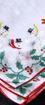 vintage Christmas print snowmen