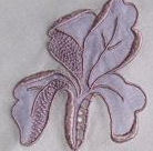 marghab iris pattern placemat iris and rose