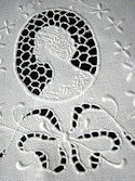 vintage figural cutwork lace