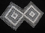 vintage antique handmade Hardanger lace doily