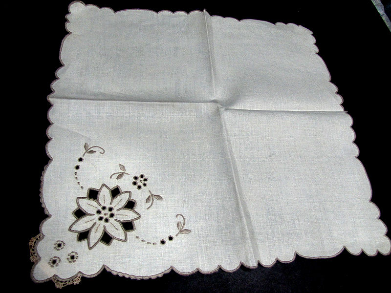 vintage antique linen dinner napkins handmade