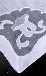 vintage dinner linen napkins handmade lace