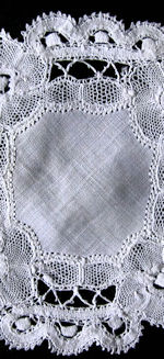 vintage handmade lace cocktail napkins