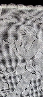 vintage antique figural lace pillowcover