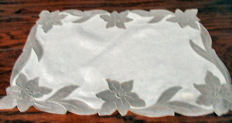 vintage  antique handmade placemat single