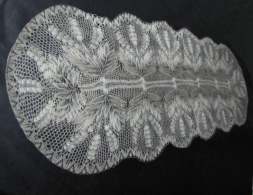 vintage antique table runner handmade lace