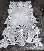 vintage table runner dresser scarf handmade cutwork lace